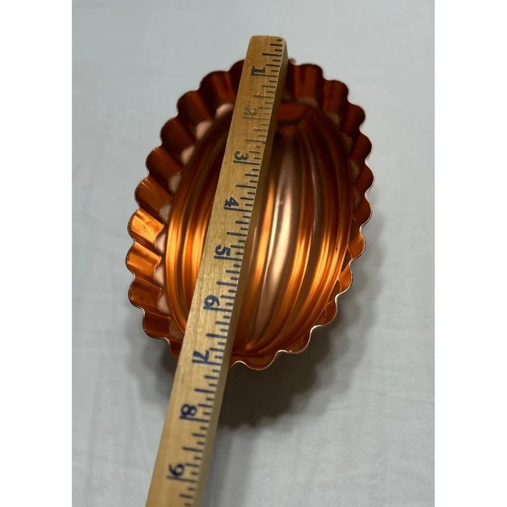 Vintage Copper Toned Aluminum Jello Cake Molds Set of 3 Wall Decor Kitchenware